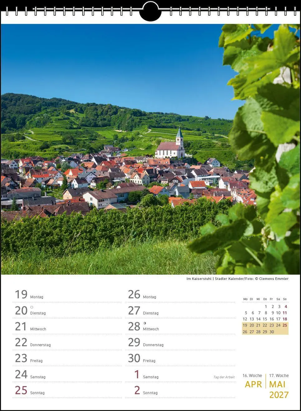 Bild: 9783861926269 | Zwei-Wochenplaner Schwarzwald 2027 | Clemens Emmler | Kalender | 27 S.
