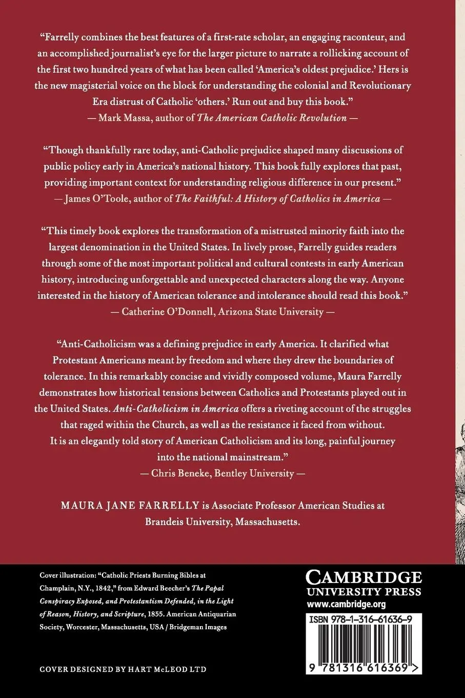 Rückseite: 9781316616369 | Anti-Catholicism in America, 1620-1860 | Maura Jane Farrelly | Buch