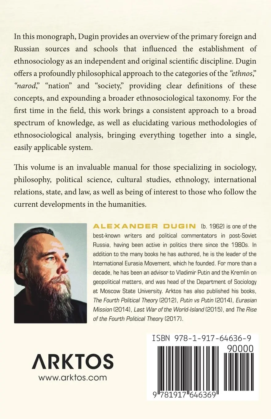 Rückseite: 9781917646369 | Ethnos and Society | Alexander Dugin | Taschenbuch | Englisch | 2025