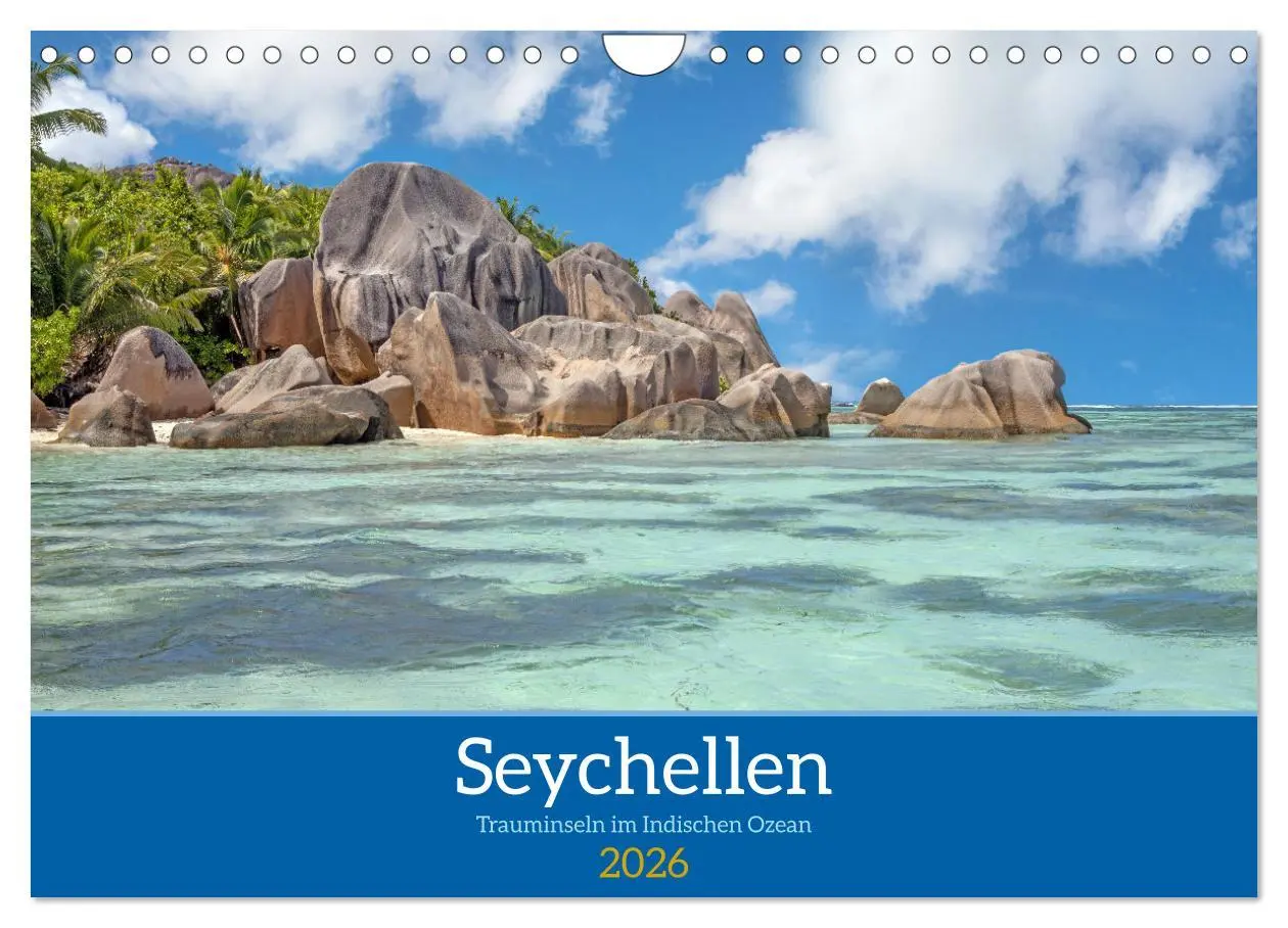 Cover: 9783457306369 | Seychellen - Trauminseln im Indischen Ozean (Wandkalender 2026 DIN...