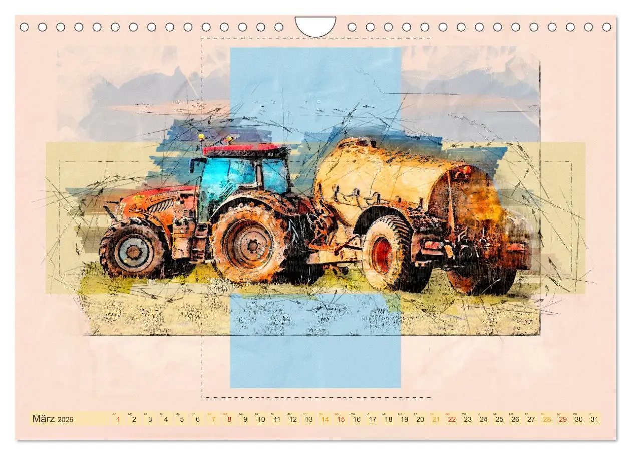 Bild: 9783457546369 | Traktoren - mein Kalender (Wandkalender 2026 DIN A4 quer), CALVENDO...