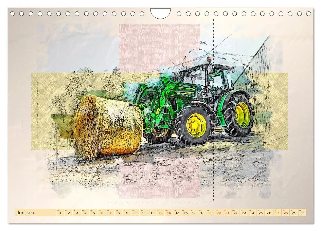 Bild: 9783457546369 | Traktoren - mein Kalender (Wandkalender 2026 DIN A4 quer), CALVENDO...
