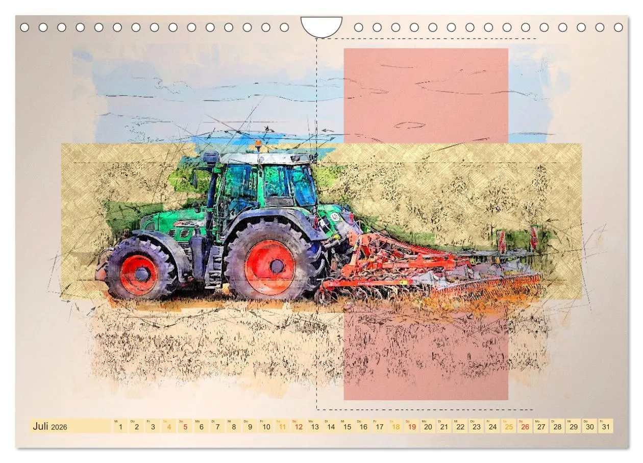Bild: 9783457546369 | Traktoren - mein Kalender (Wandkalender 2026 DIN A4 quer), CALVENDO...