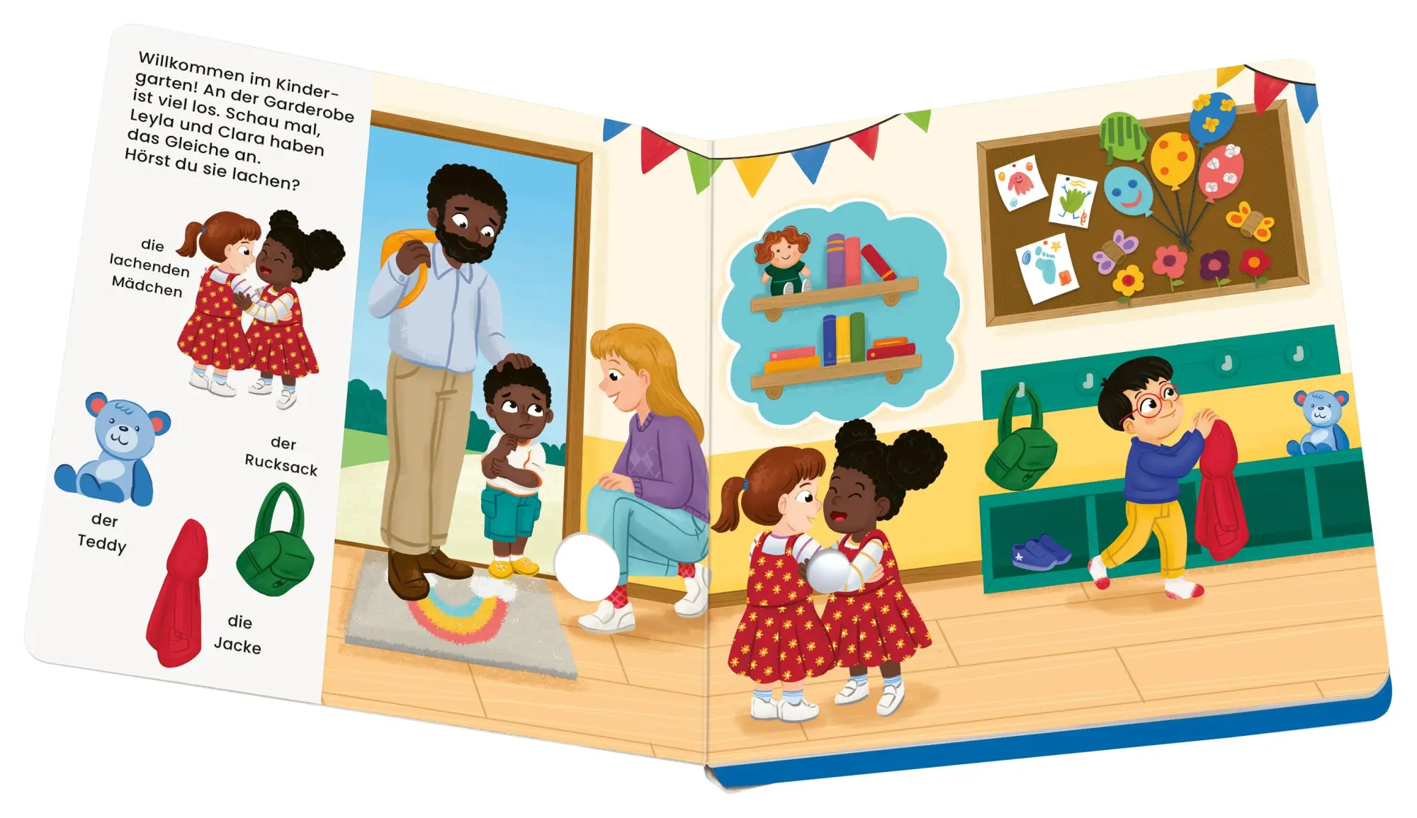 Bild: 9783473456369 | Play+ Mein allererstes Soundbuch Im Kindergarten - ab 12 Monate | Höck
