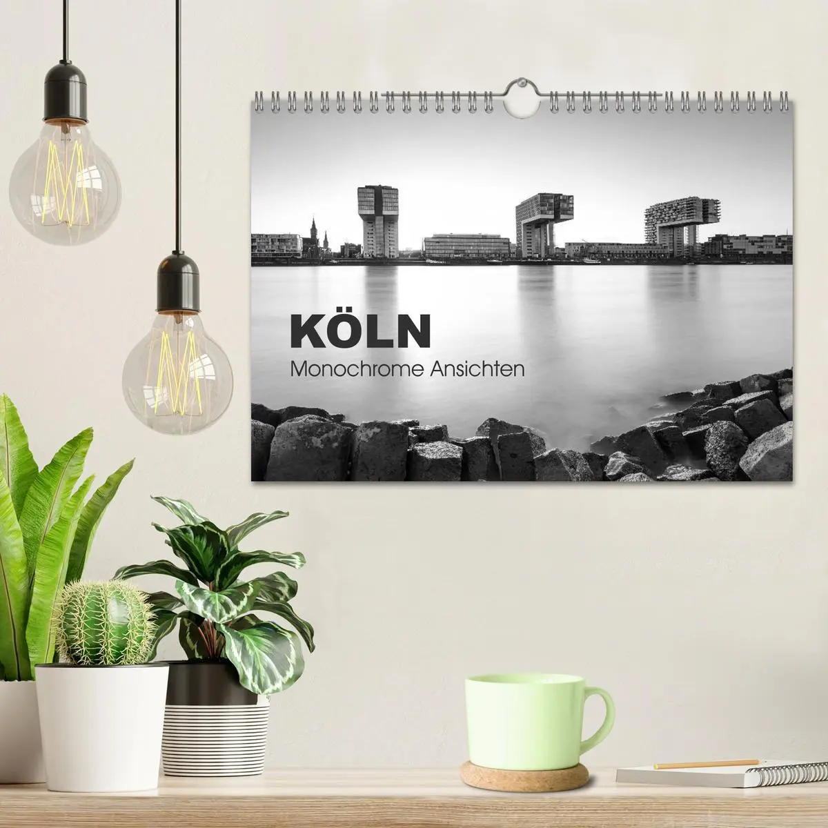 Bild: 9783516016369 | Köln - monochrome Ansichten (Wandkalender 2026 DIN A4 quer),...