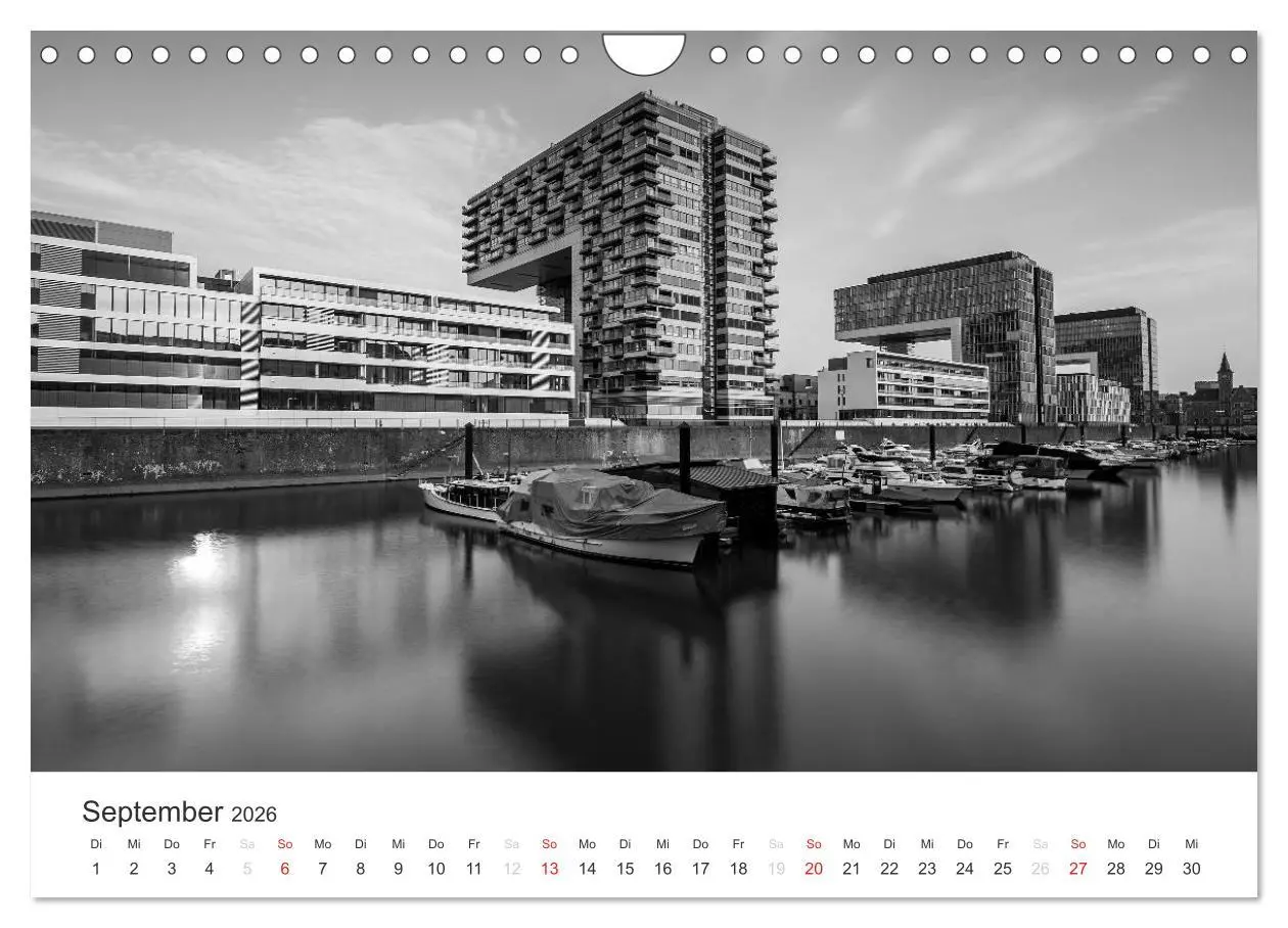 Bild: 9783516016369 | Köln - monochrome Ansichten (Wandkalender 2026 DIN A4 quer),...