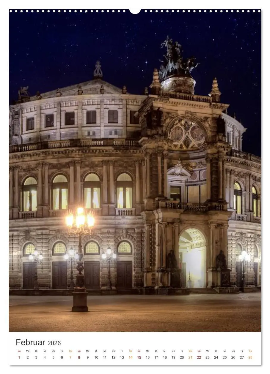Bild: 9783516326369 | Highlights in Dresden (Wandkalender 2026 DIN A2 hoch), CALVENDO...