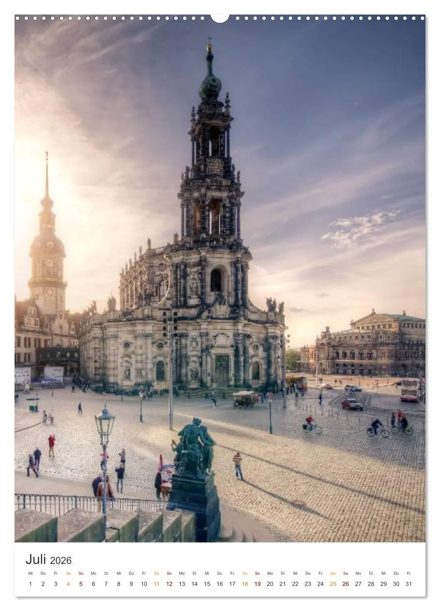 Bild: 9783516326369 | Highlights in Dresden (Wandkalender 2026 DIN A2 hoch), CALVENDO...