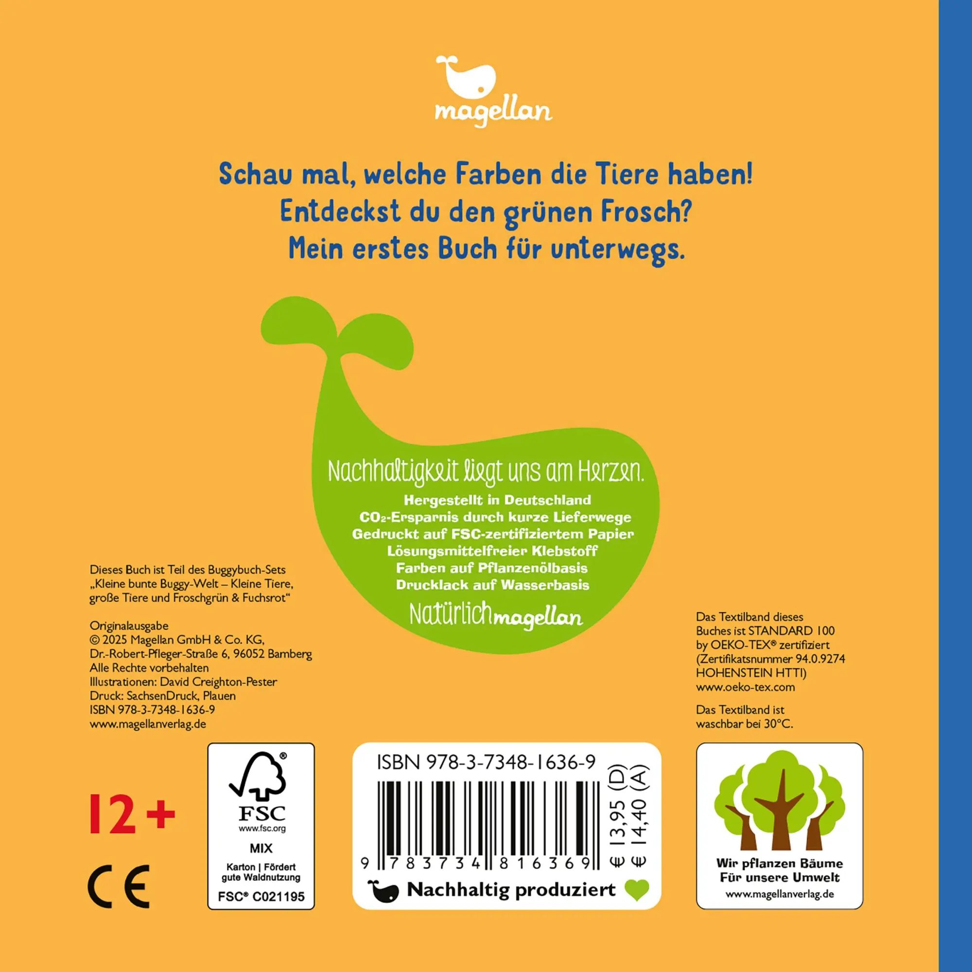 Rückseite: 9783734816369 | Kleine bunte Buggy-Welt - Kleine Tiere, Große Tiere &amp; Froschgrün &amp;...