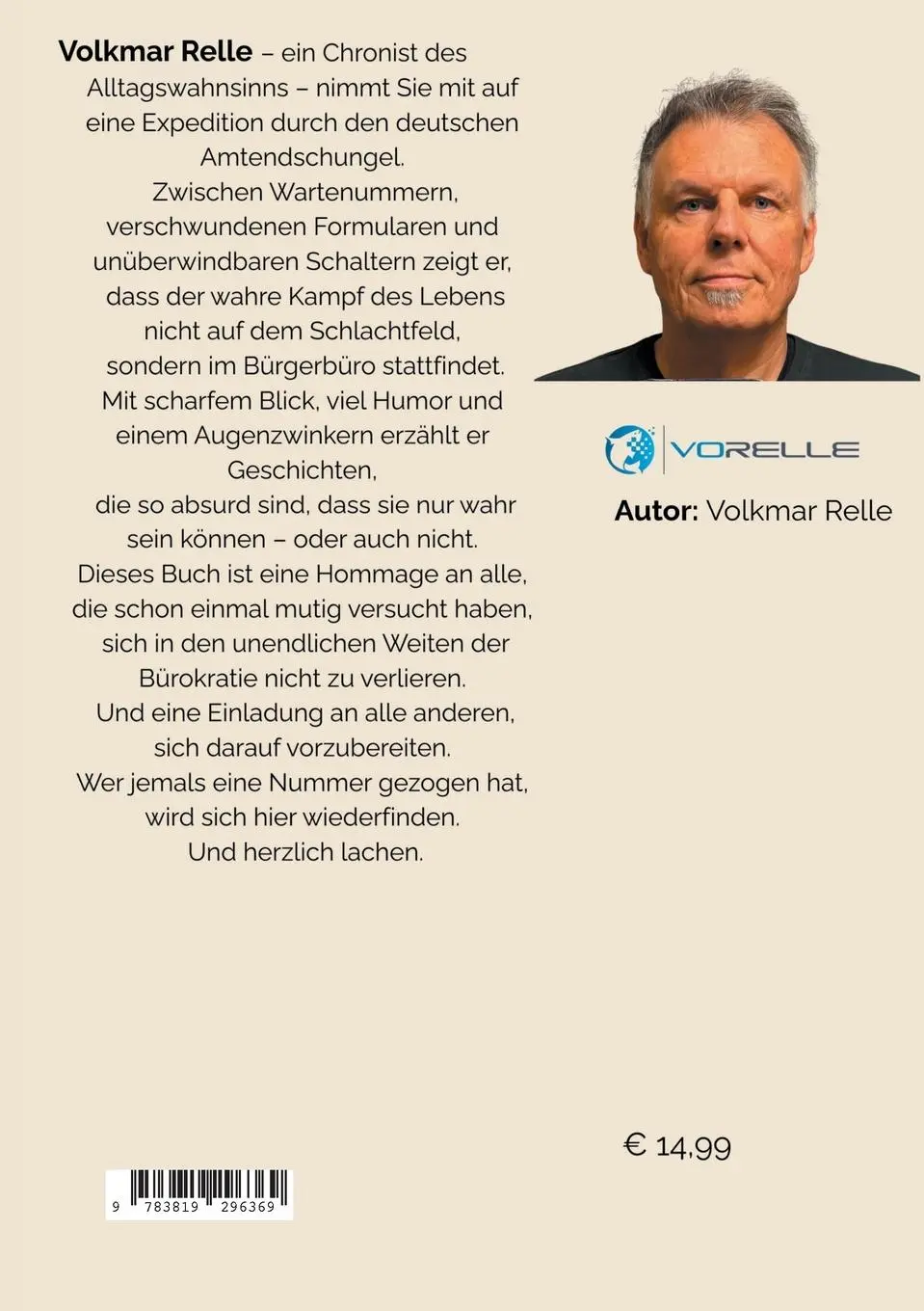 Rückseite: 9783819296369 | Bitte ziehen sie eine Nummer | Volkmar Relle | Taschenbuch | 180 S.