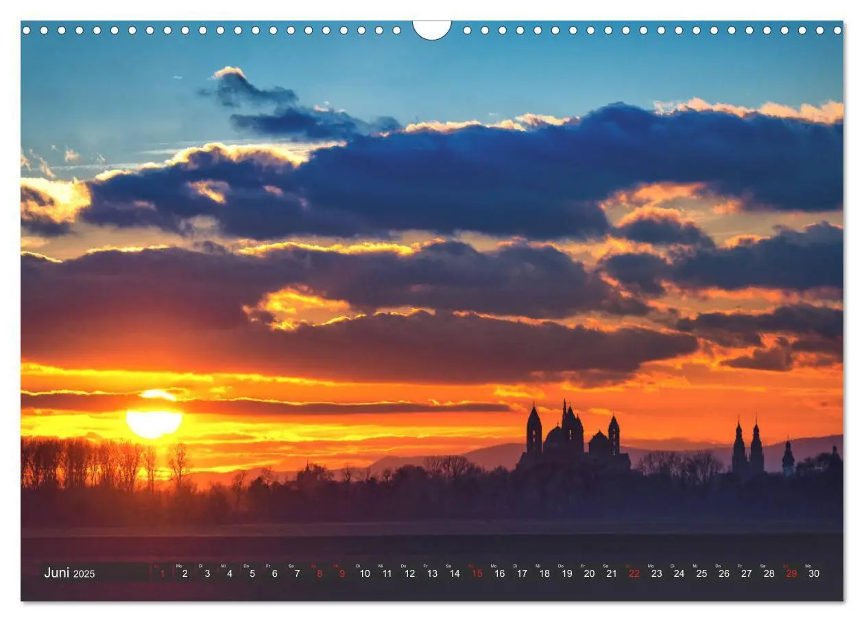 Bild: 9783435136469 | Epische Sonnenuntergänge im Rhein-Neckar-Kreis (Wandkalender 2025...
