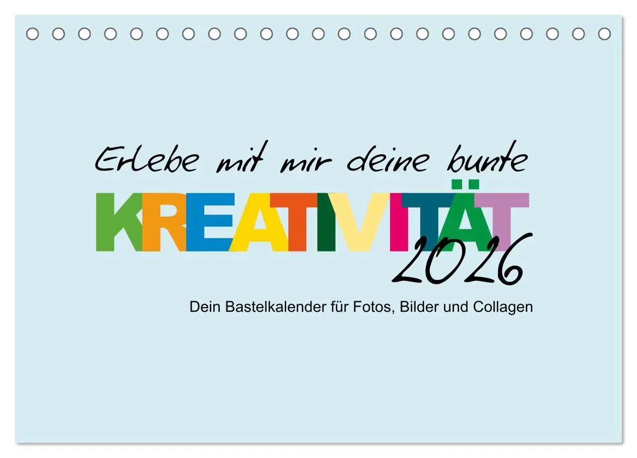 Cover: 9783457606469 | Erlebe mit mir deine bunte Kreativität (Tischkalender 2026 DIN A5...