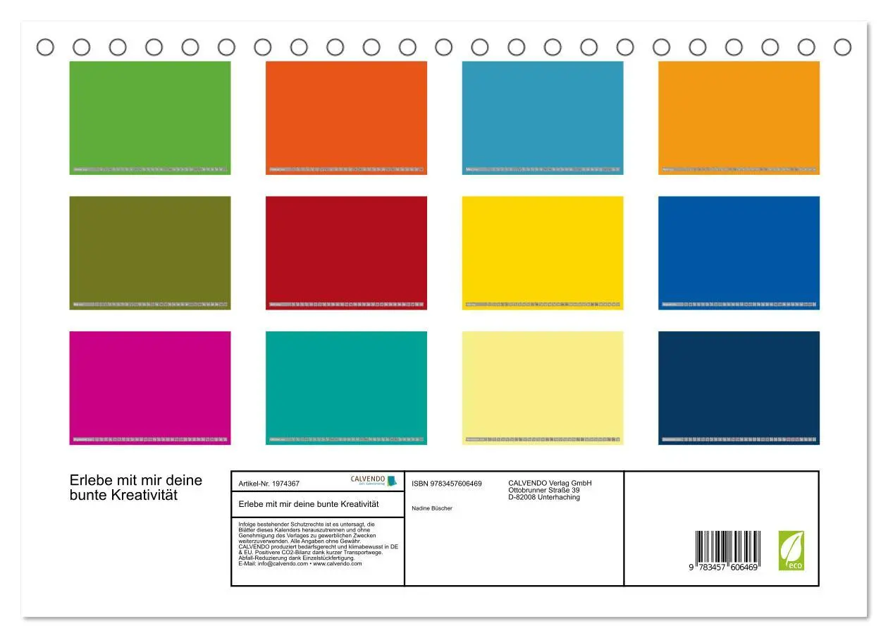 Bild: 9783457606469 | Erlebe mit mir deine bunte Kreativität (Tischkalender 2026 DIN A5...