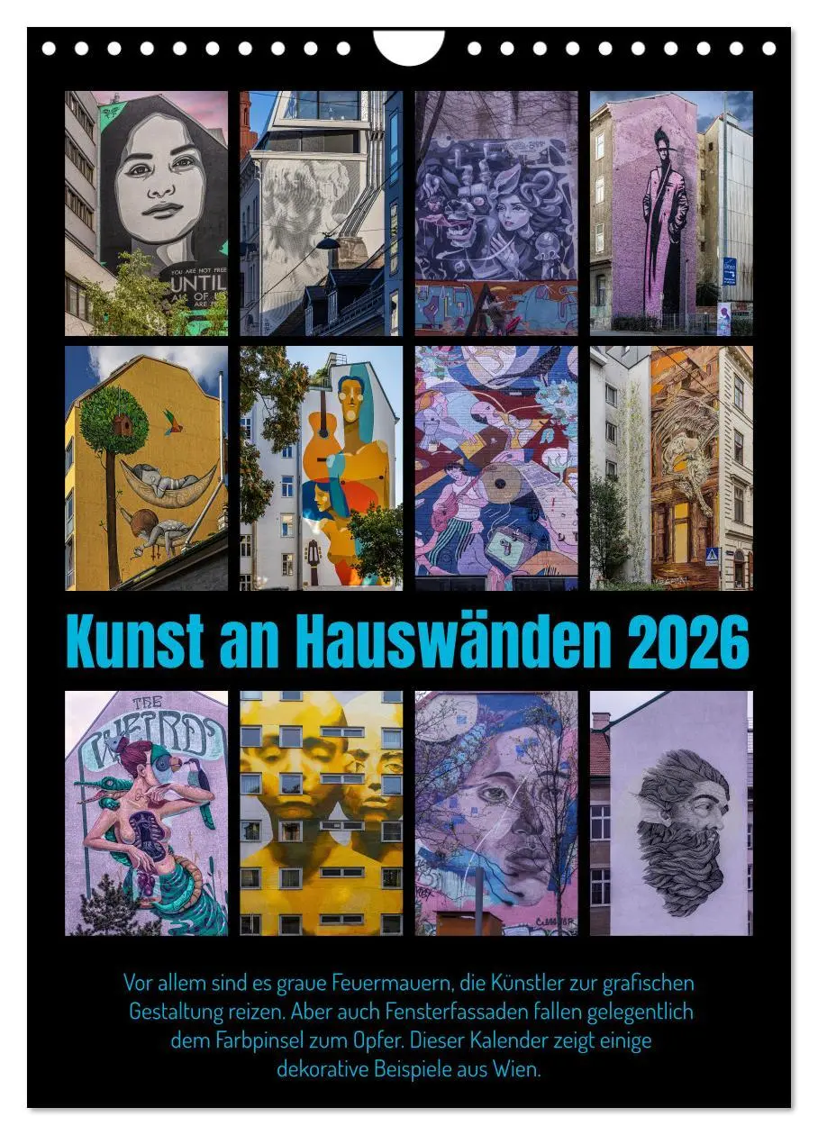 Cover: 9783516316469 | Kunst an Hauswänden (Wandkalender 2026 DIN A4 hoch), CALVENDO...