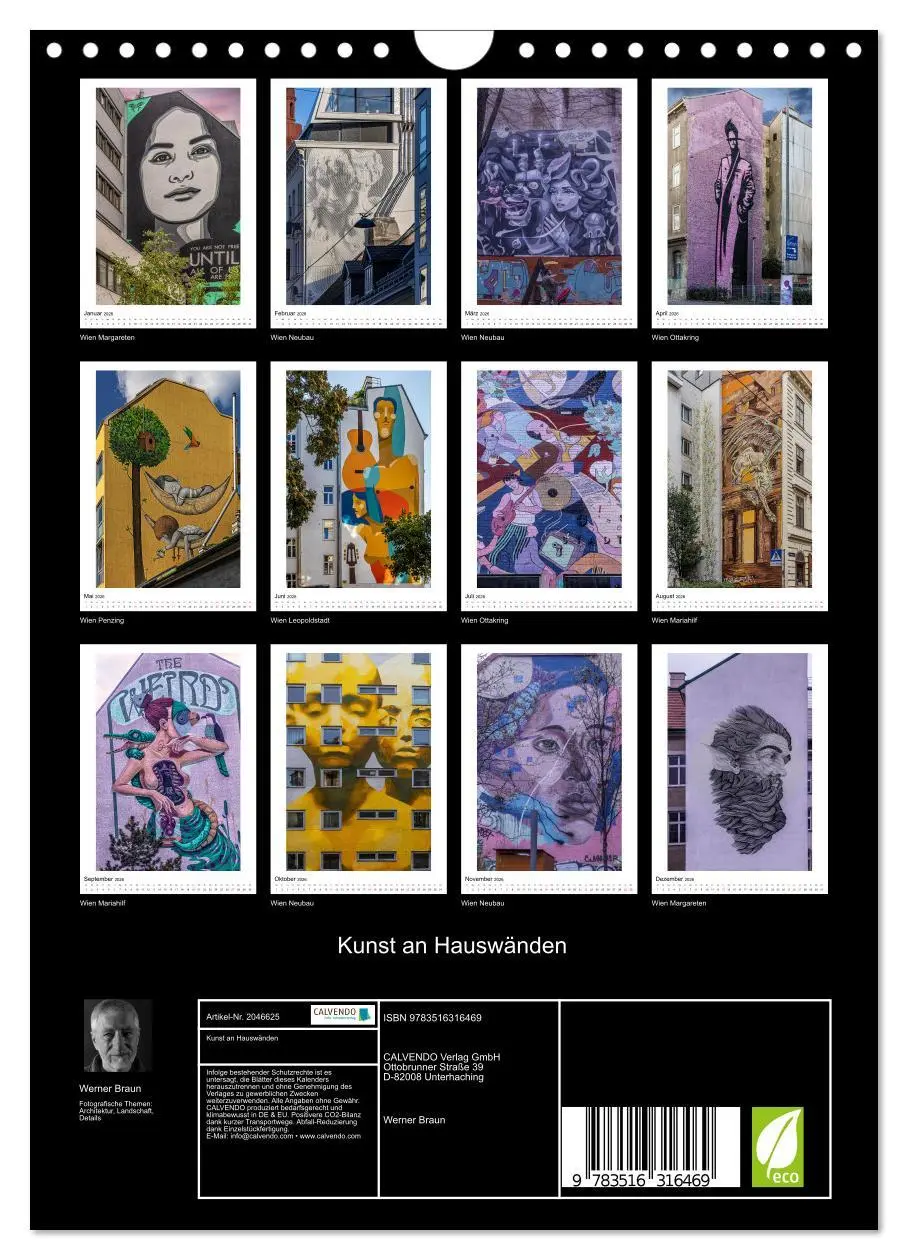 Bild: 9783516316469 | Kunst an Hauswänden (Wandkalender 2026 DIN A4 hoch), CALVENDO...