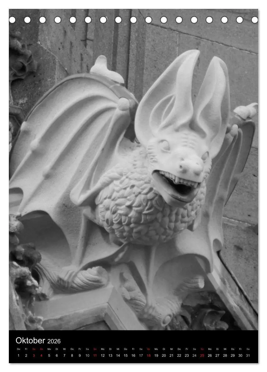 Bild: 9783516486469 | Wasserspeier am Ulmer Münster (Tischkalender 2026 DIN A5 hoch),...