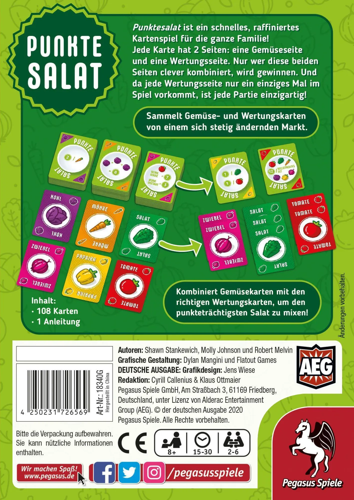 Bild: 4250231726569 | Punktesalat | Molly Johnson | Spiel | Brettspiel | 18340G | Deutsch