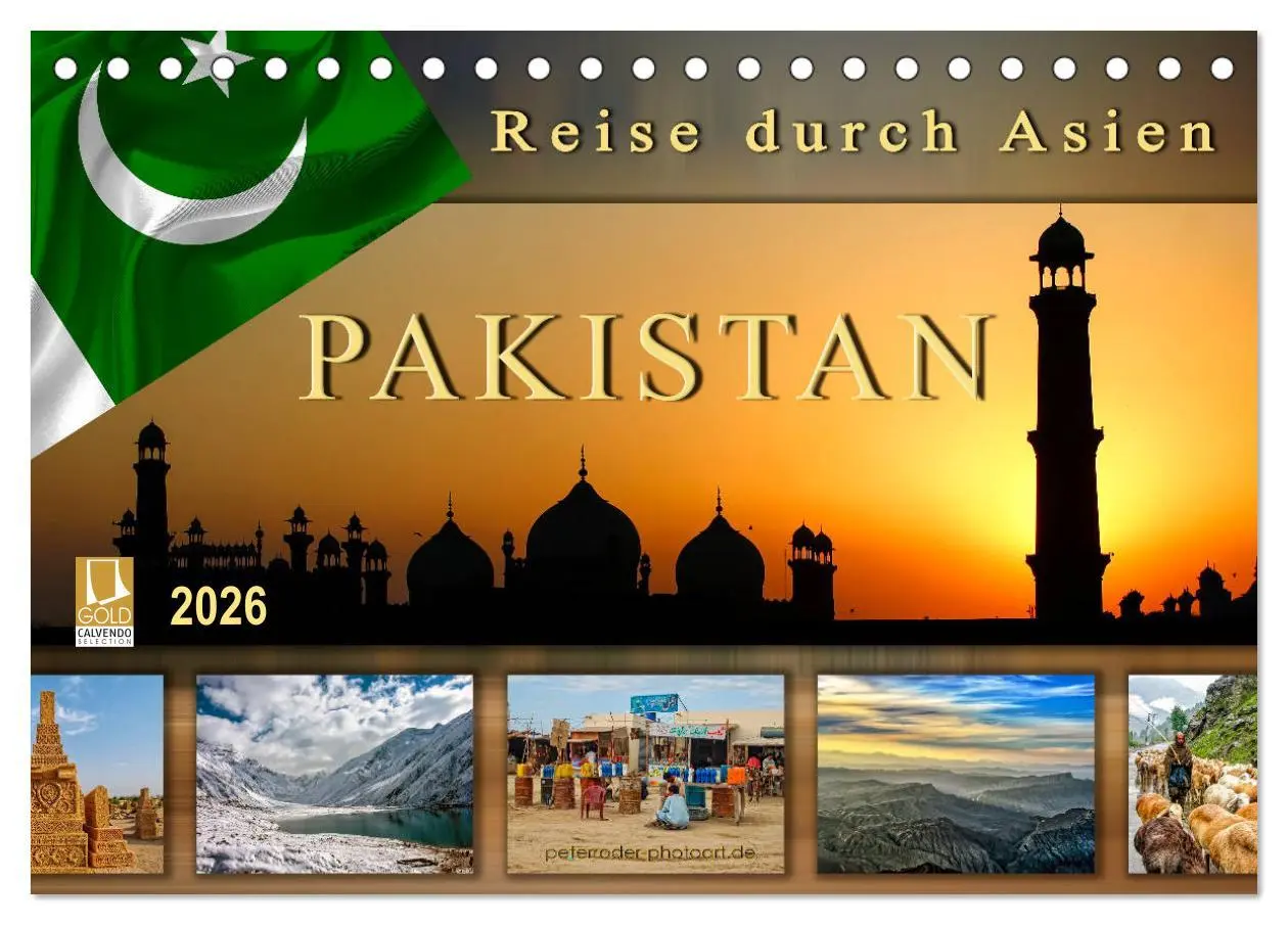 Cover: 9783457906569 | Reise durch Asien - Pakistan (Tischkalender 2026 DIN A5 quer),...