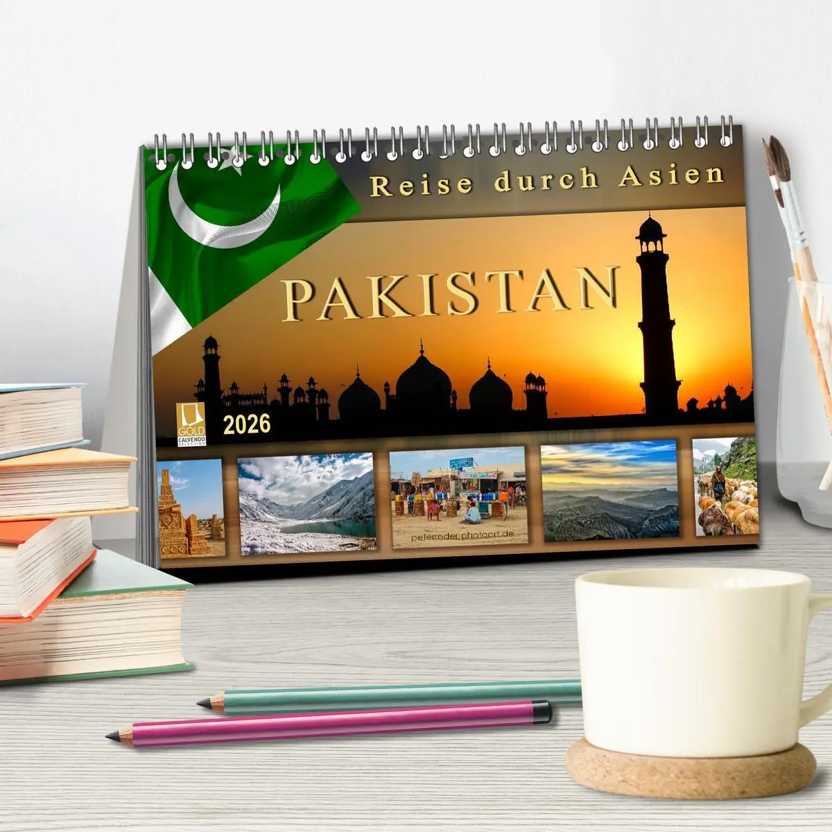 Bild: 9783457906569 | Reise durch Asien - Pakistan (Tischkalender 2026 DIN A5 quer),...