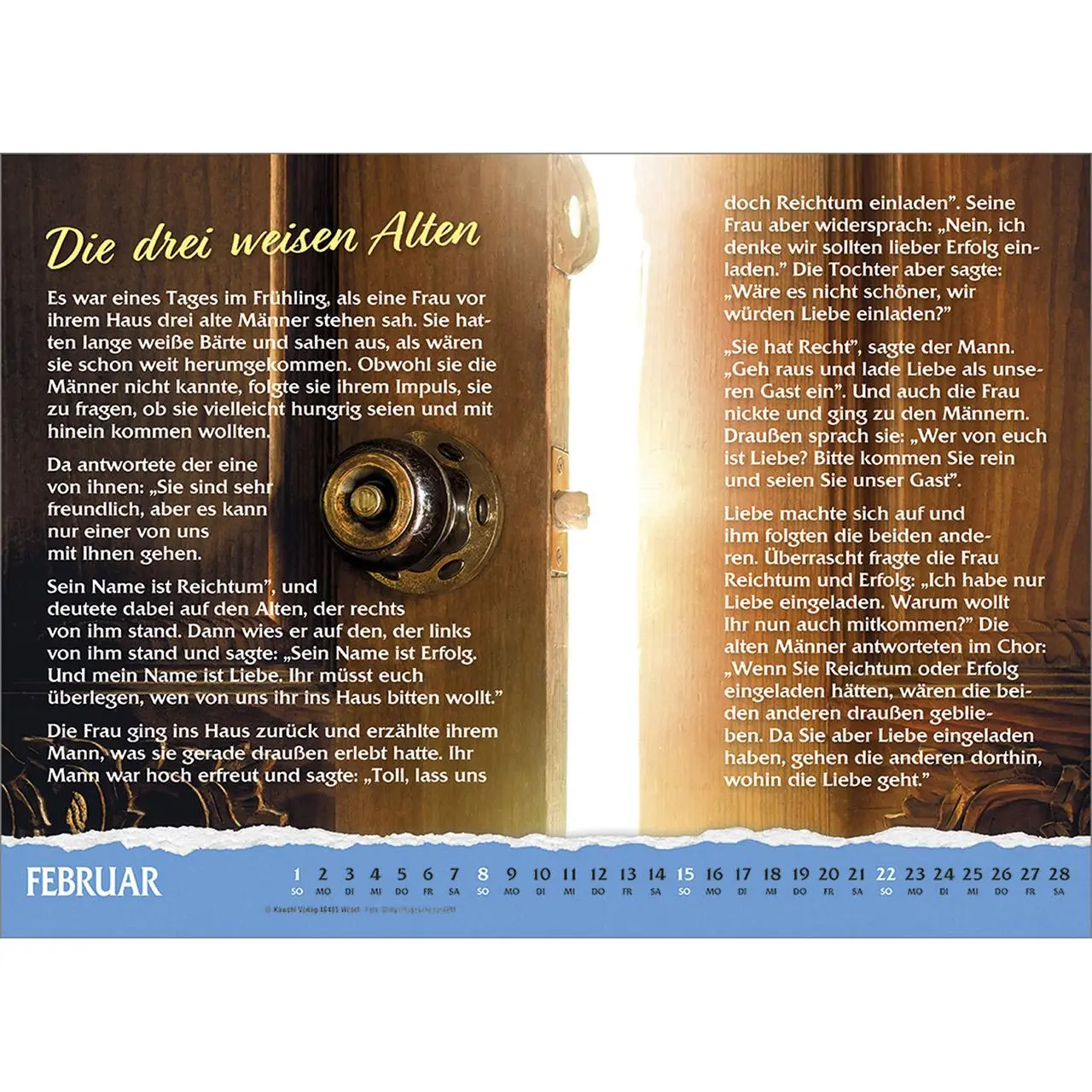 Bild: 9783754836569 | Über das Leben 2026 | Wand-Kalender mit Geschichten | Kalender | 14 S.