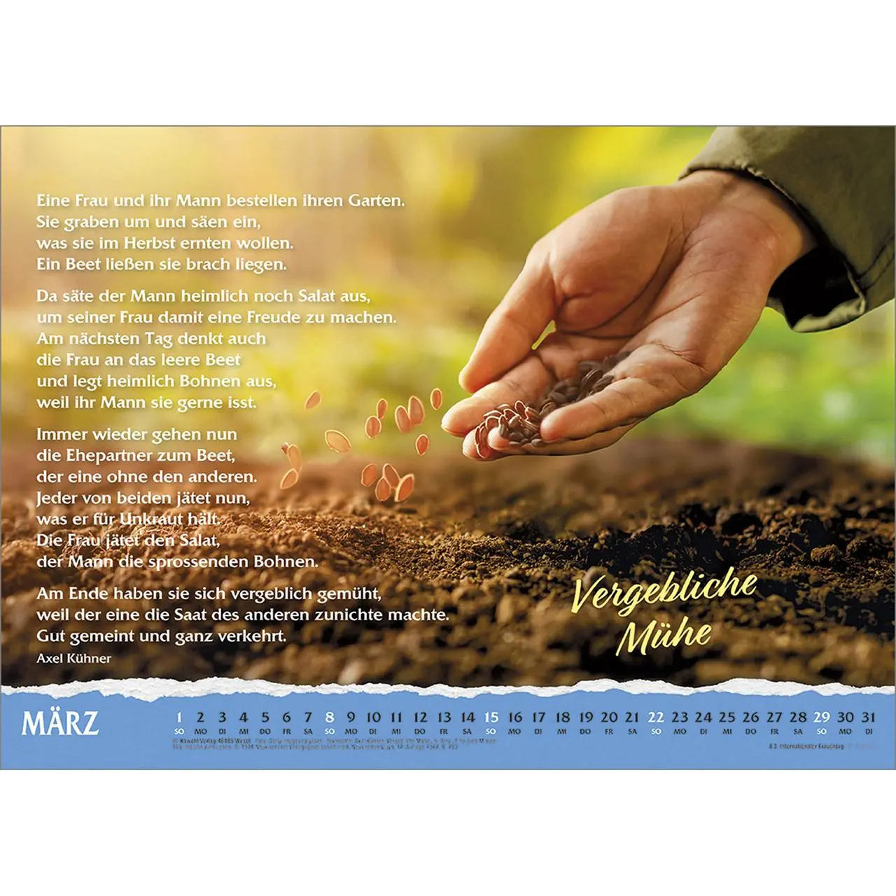 Bild: 9783754836569 | Über das Leben 2026 | Wand-Kalender mit Geschichten | Kalender | 14 S.