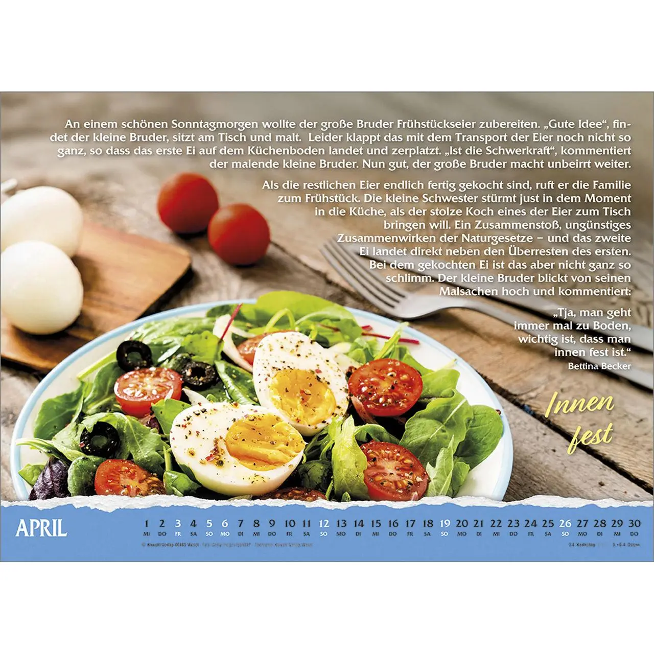 Bild: 9783754836569 | Über das Leben 2026 | Wand-Kalender mit Geschichten | Kalender | 14 S.