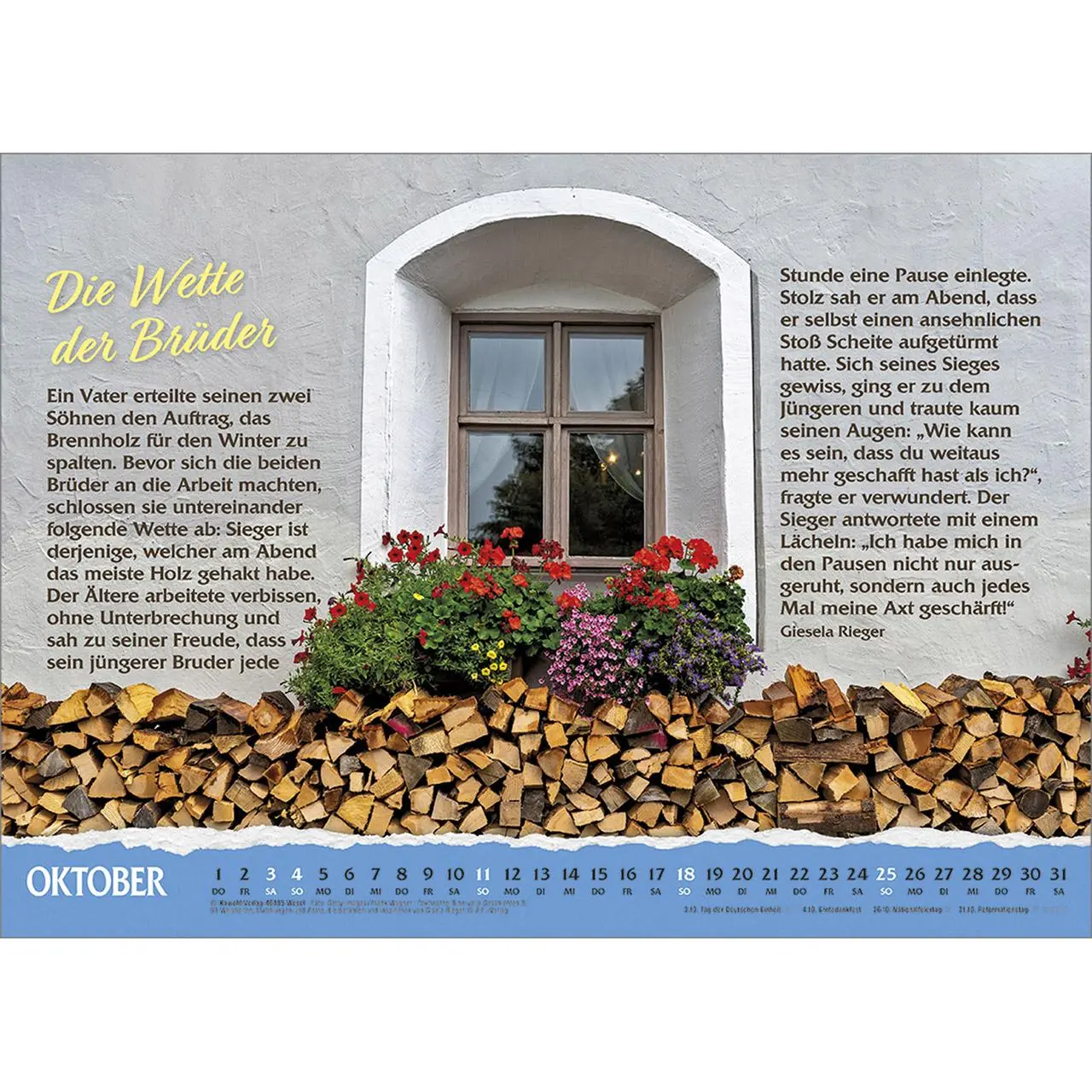 Bild: 9783754836569 | Über das Leben 2026 | Wand-Kalender mit Geschichten | Kalender | 14 S.