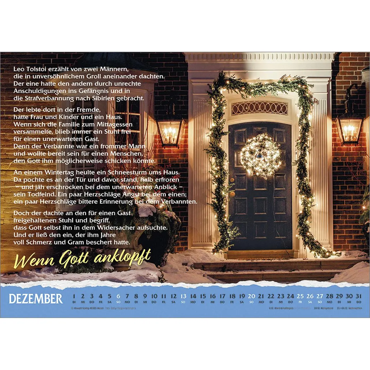 Bild: 9783754836569 | Über das Leben 2026 | Wand-Kalender mit Geschichten | Kalender | 14 S.