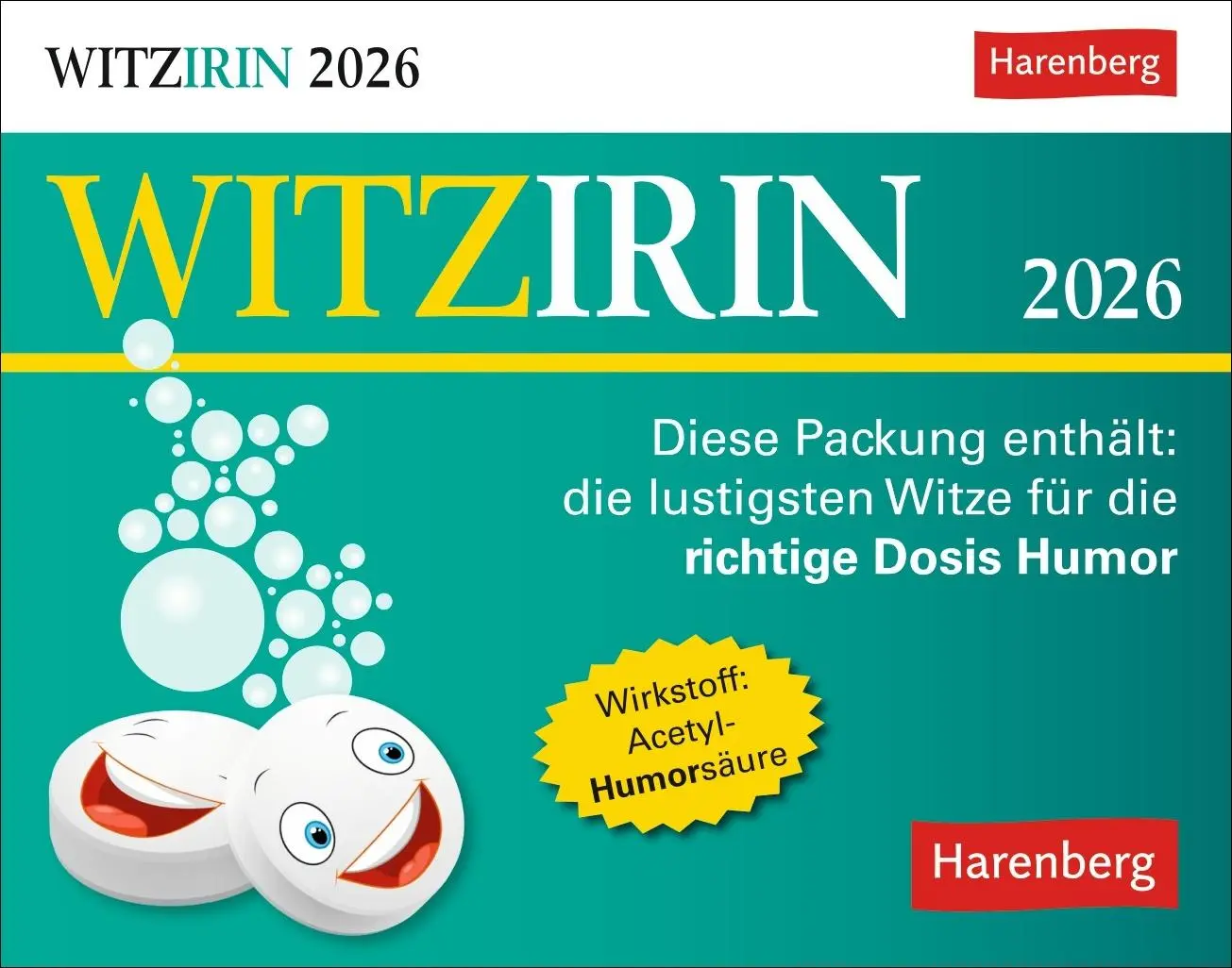 Cover: 9783840036569 | Witzirin Tagesabreißkalender 2026 - Diese Packung enthält: die...