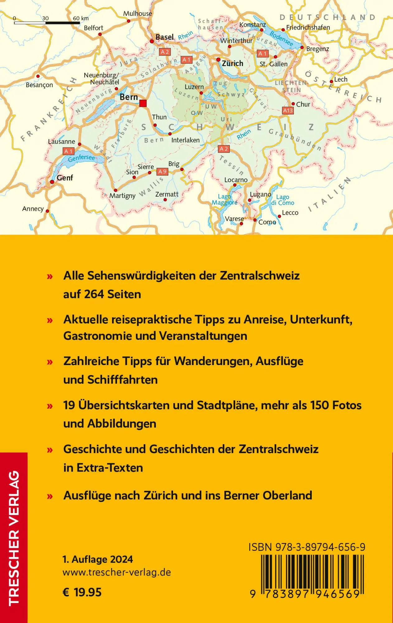 Rückseite: 9783897946569 | TRESCHER Reiseführer Zentralschweiz | Günter Schenk | Taschenbuch