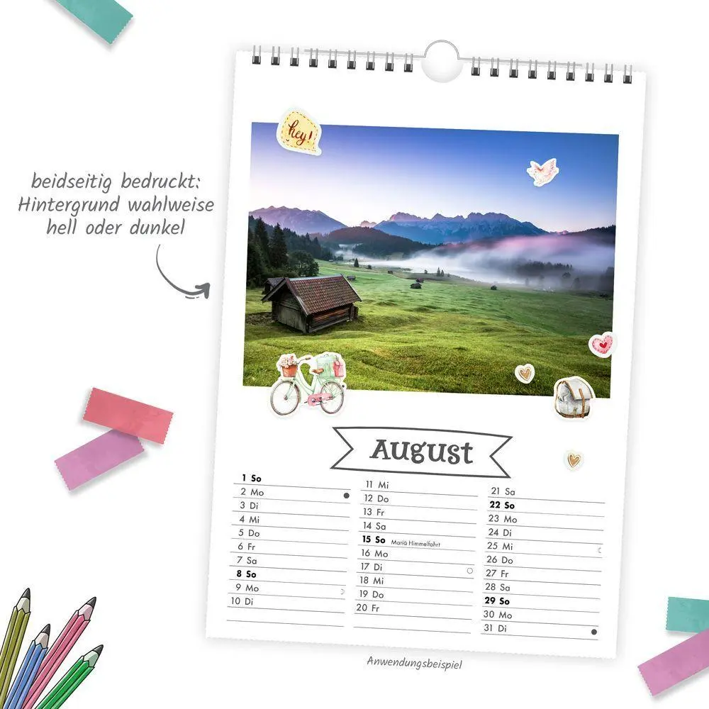 Bild: 9783988026569 | TRÖTSCH - Foto- und Bastelkalender Premium A4 2027 mit vielen Stickern
