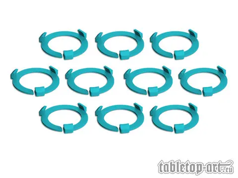 Cover: 704270726669 | Squad Marker - 28.5mm Turquoise (10) | Tabletop-Art | EAN 704270726669