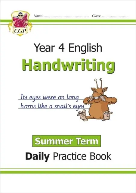 Cover: 9781789086669 | KS2 Handwriting Year 4 Daily Practice Book: Summer Term | Cgp Books