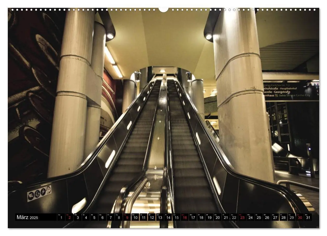 Bild: 9783435736669 | U-Bahn-Stationen Hannover (Wandkalender 2025 DIN A2 quer), CALVENDO...