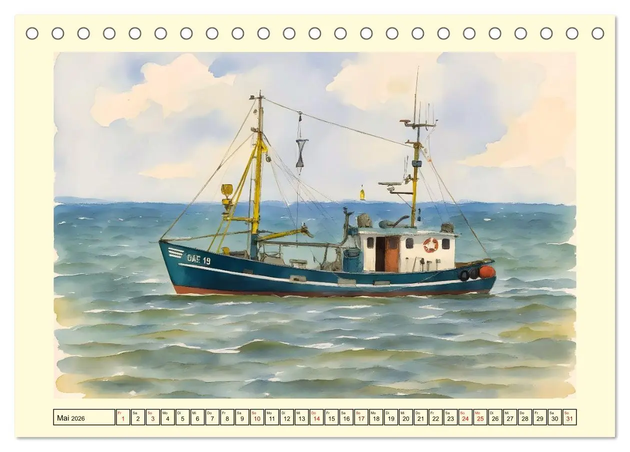 Bild: 9783516606669 | BORKUM Perle der Nordsee (Tischkalender 2026 DIN A5 quer), CALVENDO...