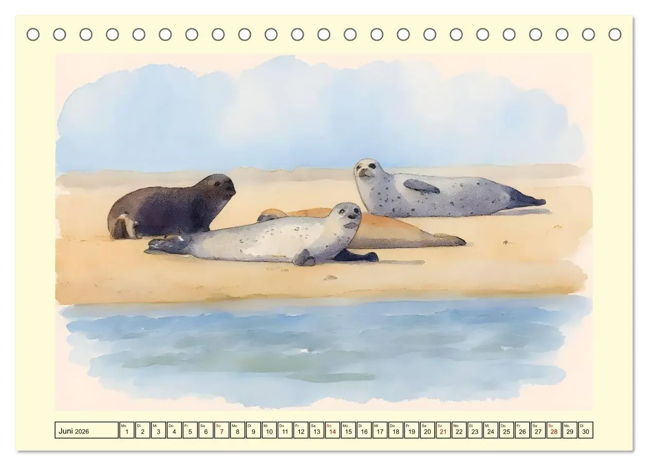 Bild: 9783516606669 | BORKUM Perle der Nordsee (Tischkalender 2026 DIN A5 quer), CALVENDO...