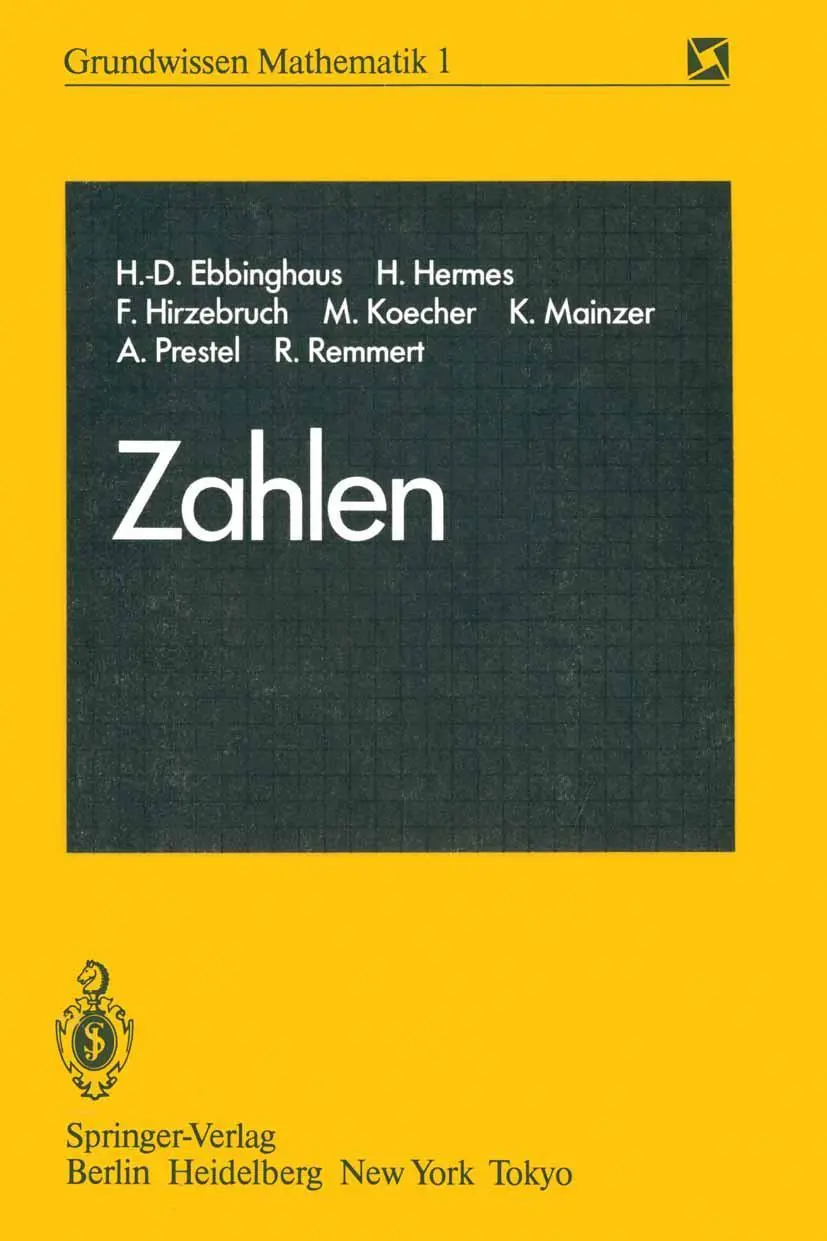 Cover: 9783540126669 | Zahlen | H. -D. Ebbinghaus (u. a.) | Taschenbuch | xii | Deutsch