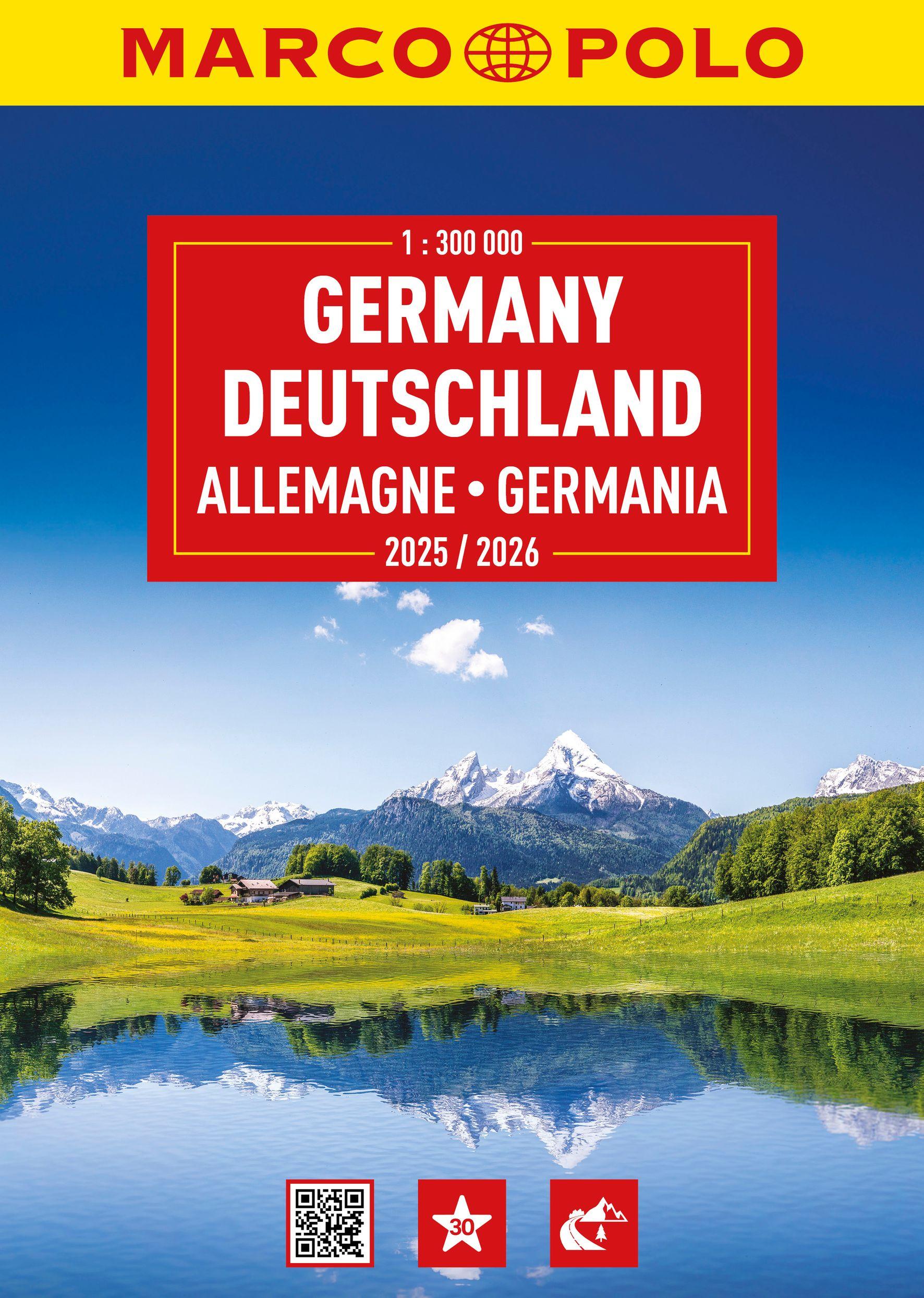 Cover: 9783575016669 | MARCO POLO Reiseatlas 2025/2026 Deutschland 1:300.000 | Polo Marco | X
