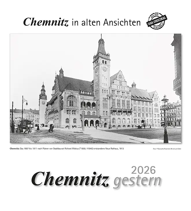 Cover: 9783961666669 | Chemnitz gestern 2026 | Chemnitz in alten Ansichten | Kalender | 13 S.