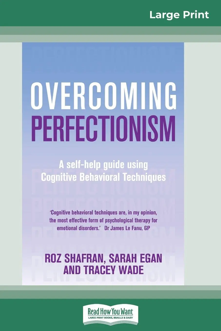 Cover: 9780369316769 | Overcoming Perfectionism (16pt Large Print Edition) | Egan (u. a.)