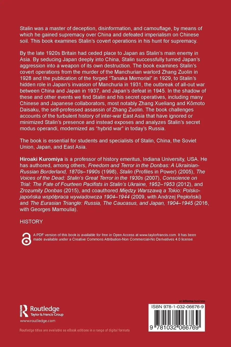 Rückseite: 9781032066769 | Stalin, Japan, and the Struggle for Supremacy over China, 1894-1945