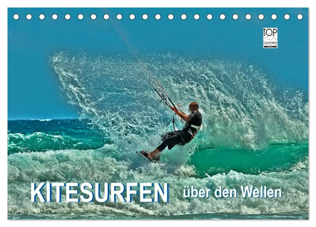 Cover: 9783435726769 | Kitesurfen - über den Wellen (Tischkalender 2025 DIN A5 quer),...