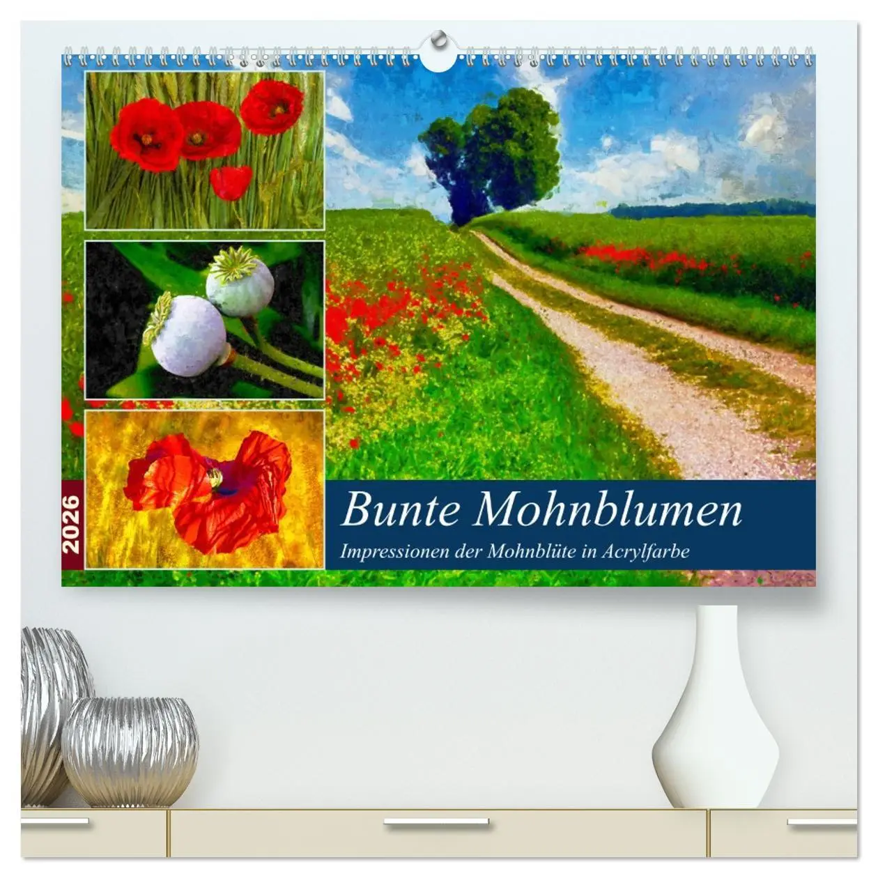 Cover: 9783457436769 | Bunte Mohnblumen - Impressionen der Mohnblüte in Acrylfarbe...