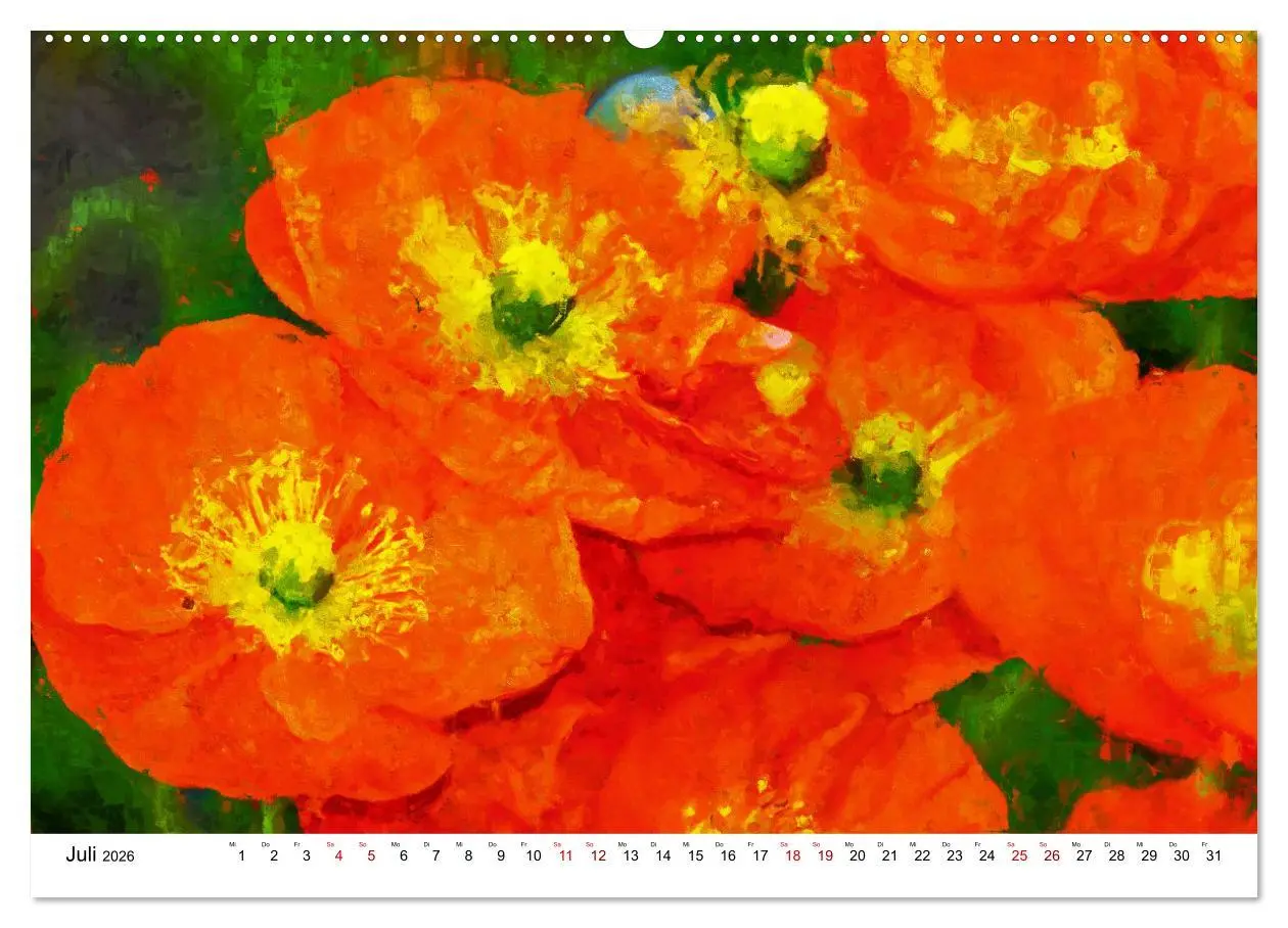 Bild: 9783457436769 | Bunte Mohnblumen - Impressionen der Mohnblüte in Acrylfarbe...