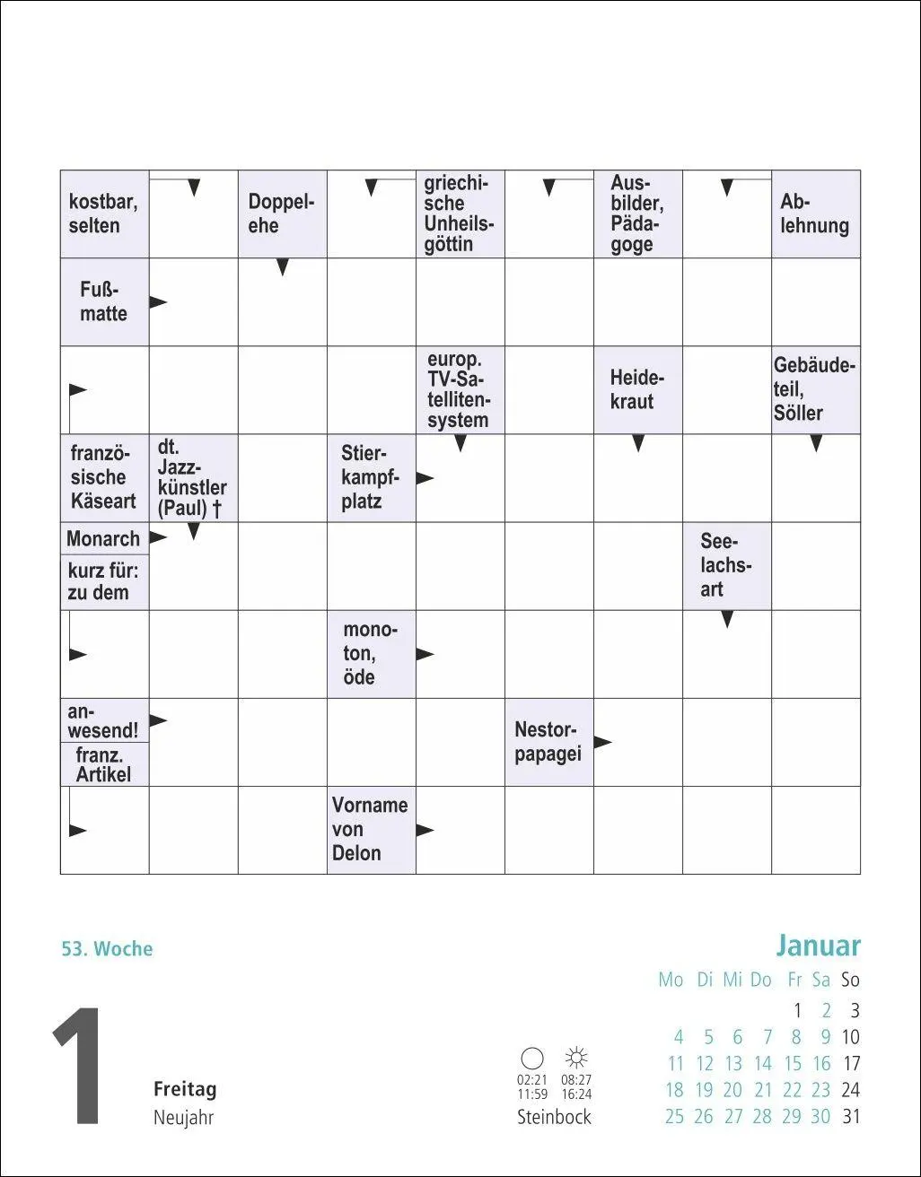 Bild: 9783756416769 | Stefan Heine Kreuzworträtsel Tagesabreißkalender 2027 | Stefan Heine