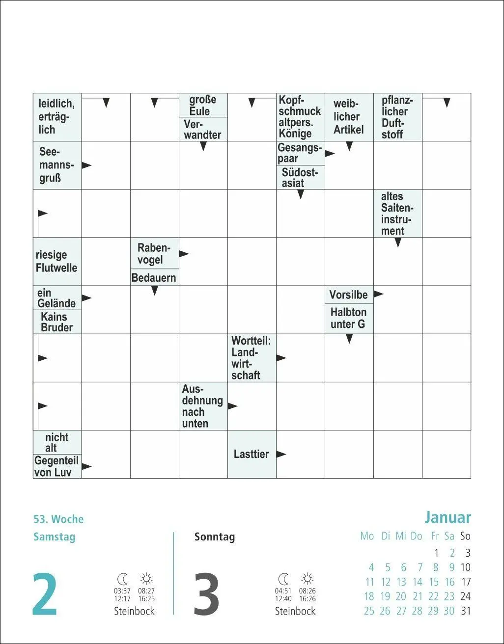 Bild: 9783756416769 | Stefan Heine Kreuzworträtsel Tagesabreißkalender 2027 | Stefan Heine