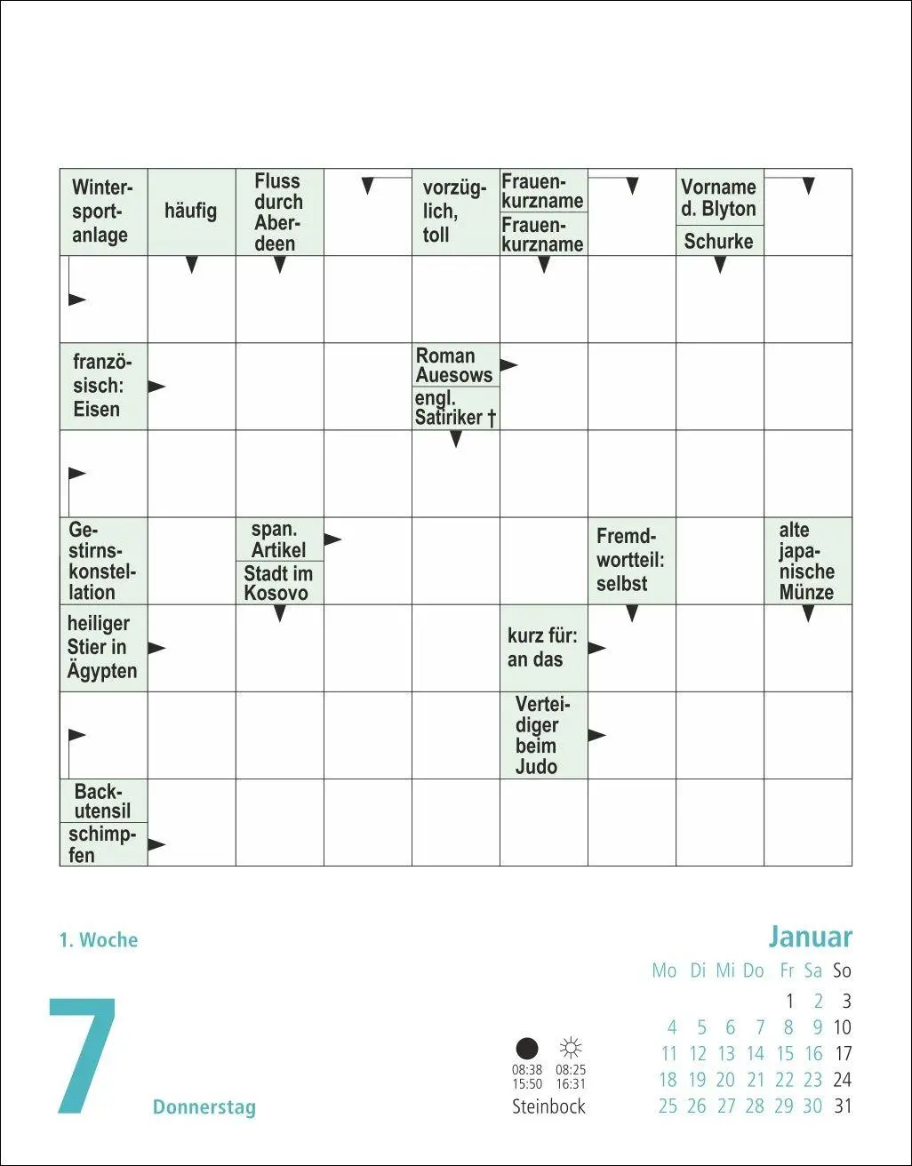Bild: 9783756416769 | Stefan Heine Kreuzworträtsel Tagesabreißkalender 2027 | Stefan Heine