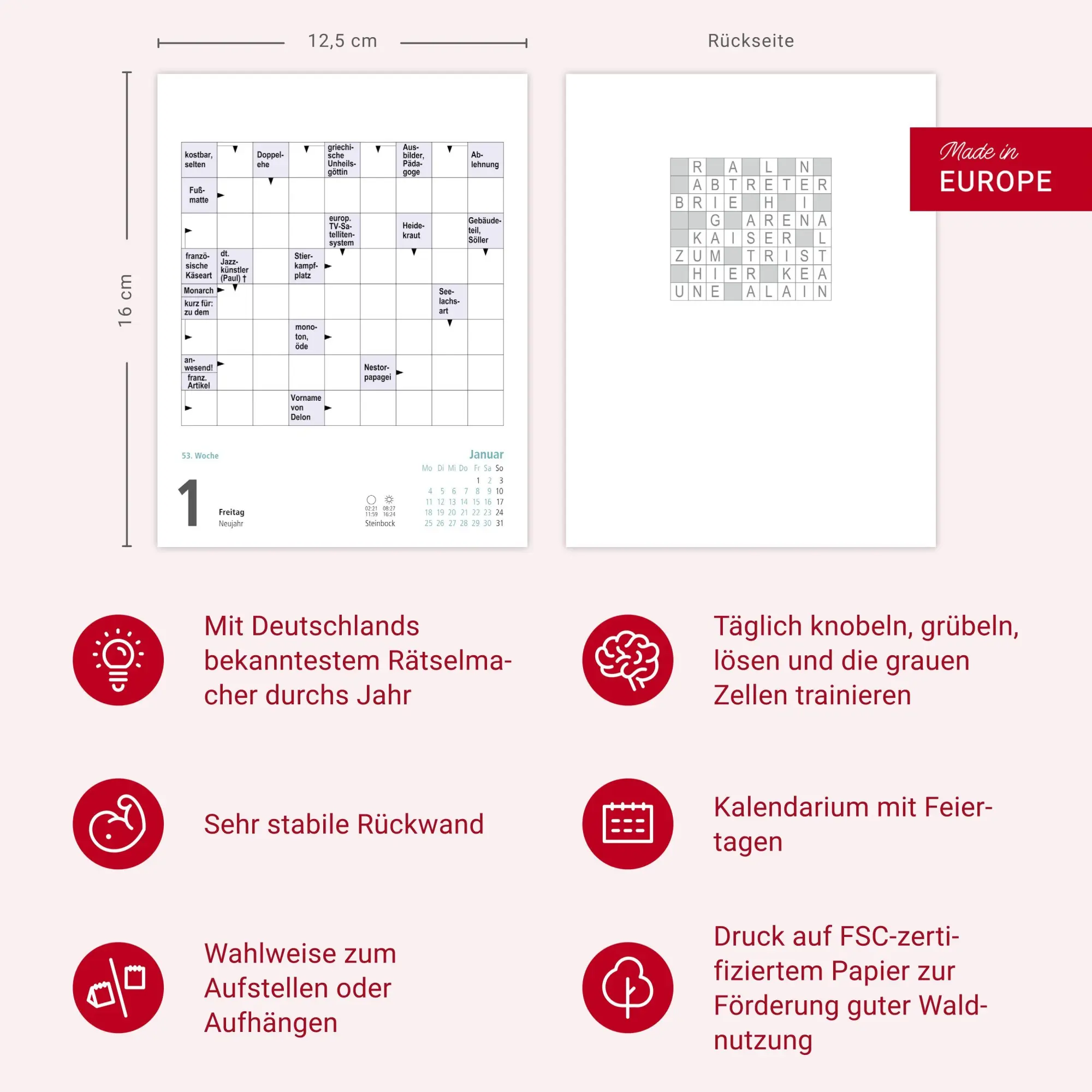 Bild: 9783756416769 | Stefan Heine Kreuzworträtsel Tagesabreißkalender 2027 | Stefan Heine
