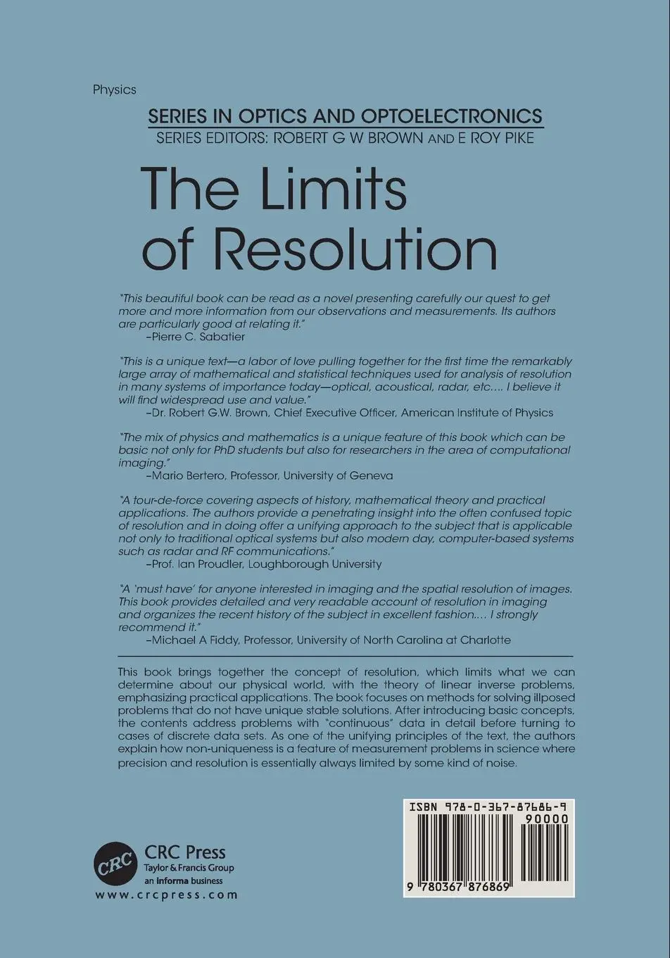 Rückseite: 9780367876869 | The Limits of Resolution | Geoffrey de Villiers (u. a.) | Taschenbuch