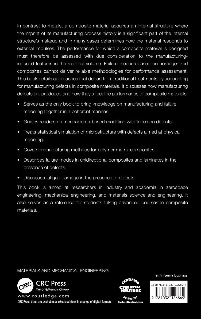 Rückseite: 9781032126869 | Failure Analysis of Composite Materials with Manufacturing Defects